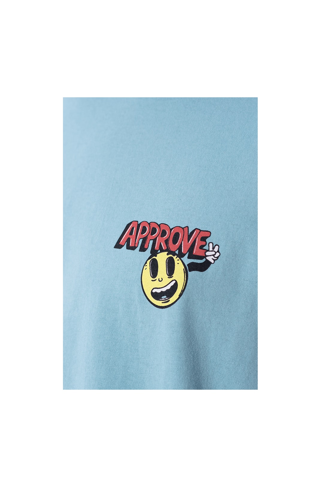 Camiseta Regular Approve Cartoon Azul