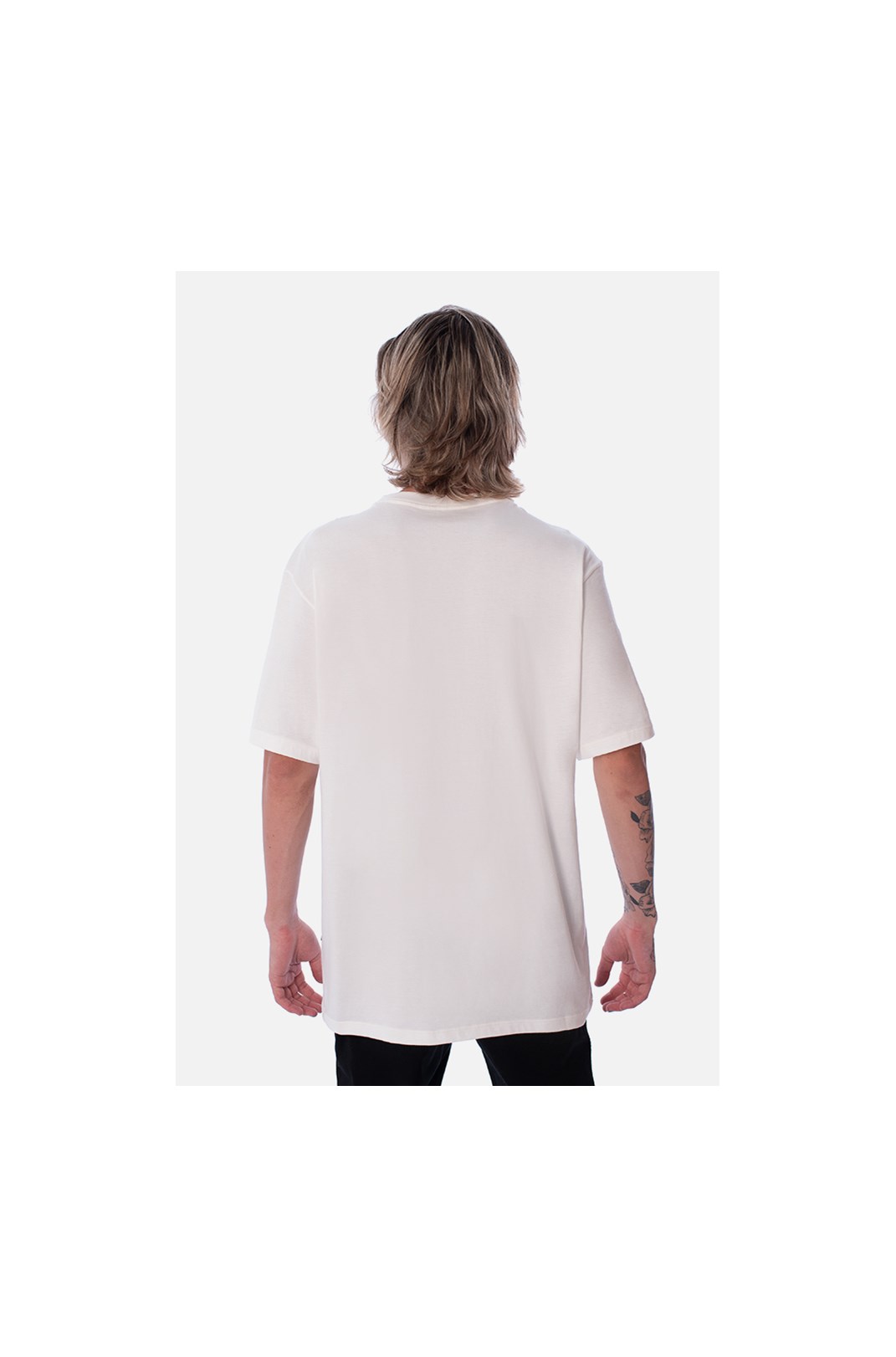 Camiseta Regular Approve Heart Basic Off White