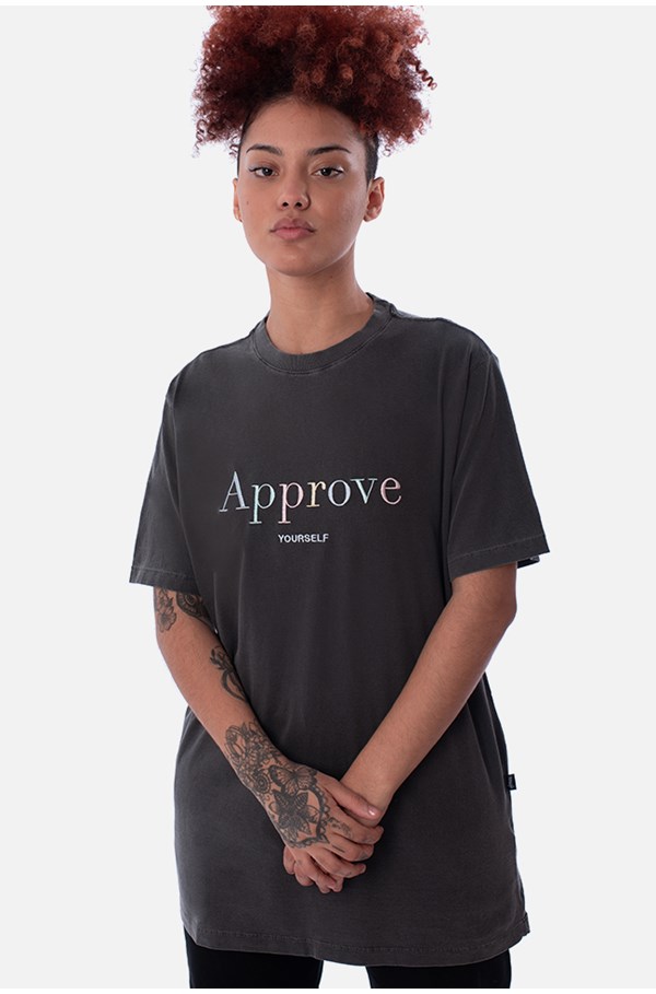 Camiseta Regular Approve Mirage Cinza Color