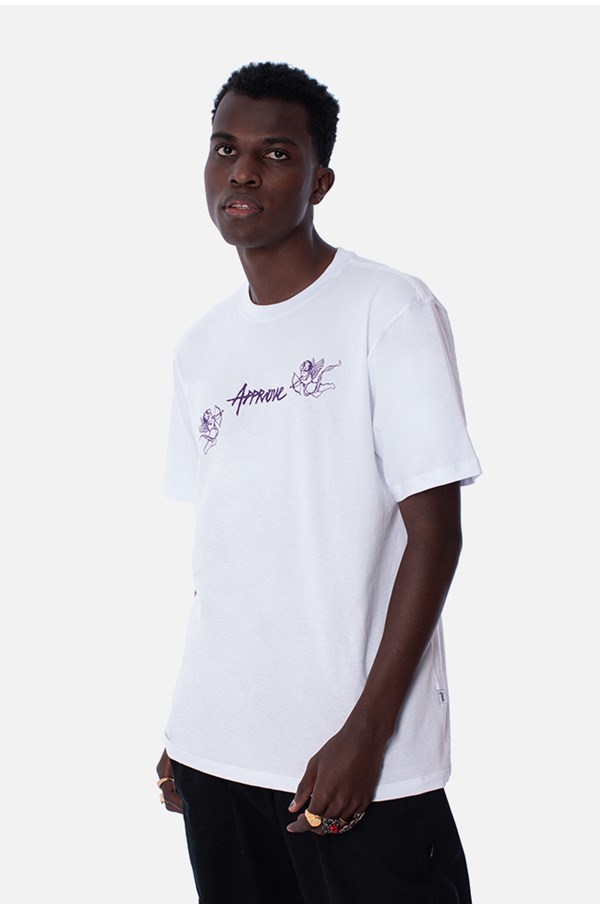 Camiseta Regular Approve Ruínas Cupidos Branca