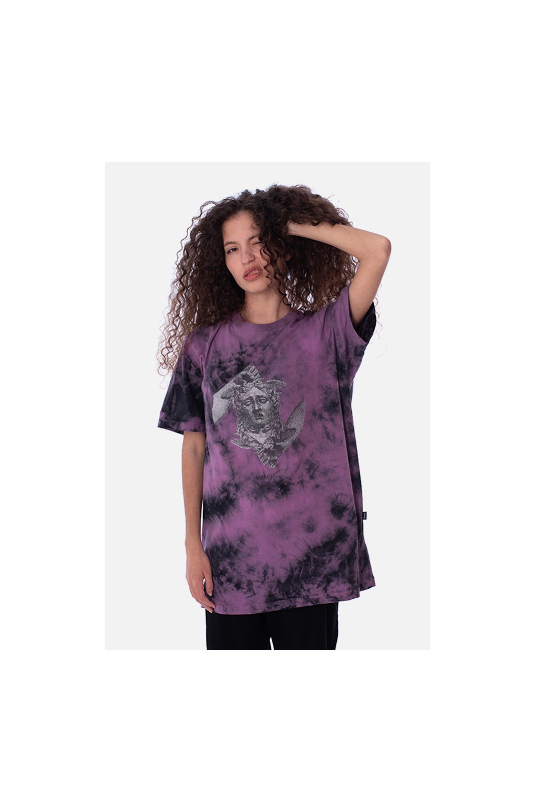 Camiseta Regular Approve Ruínas Medusa Roxa