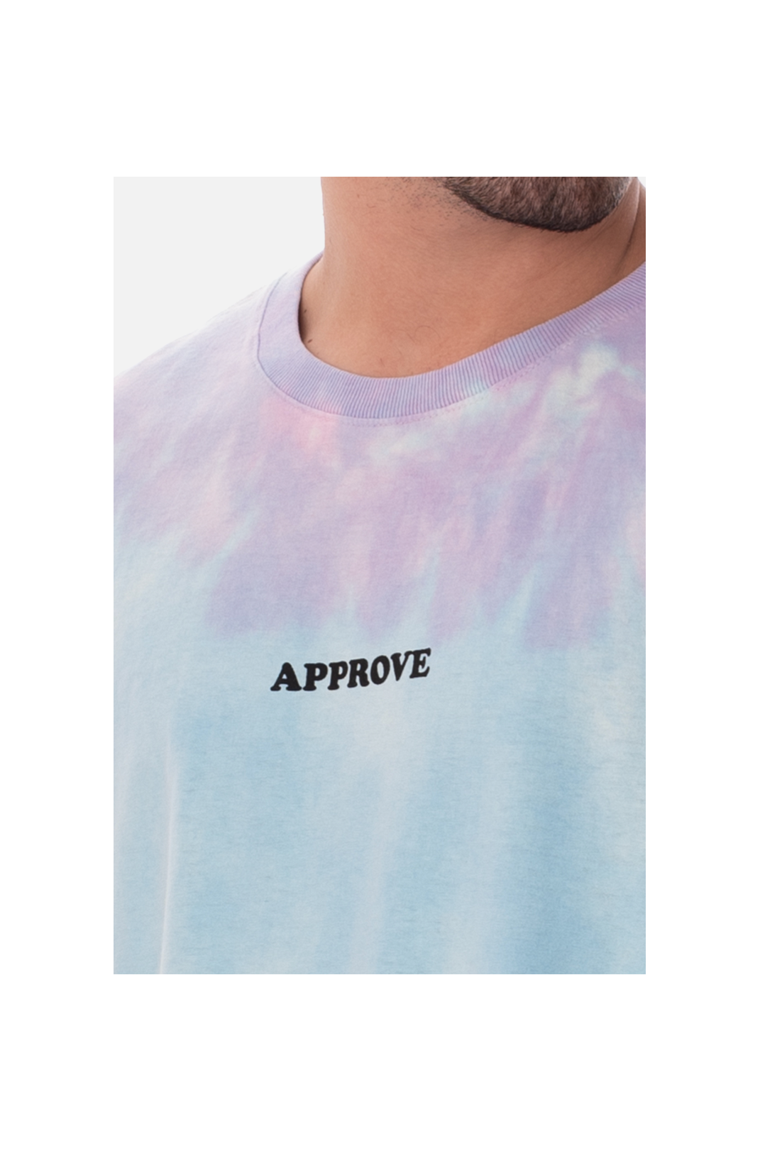 Camiseta Regular Approve Tie Dye Holographic Azul