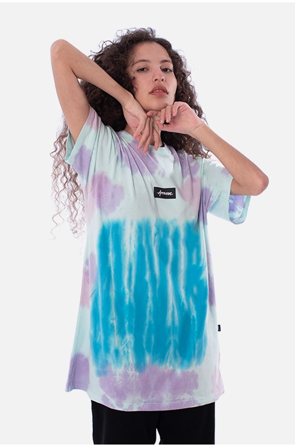 Camiseta Regular Approve Tie Dye Skypurple