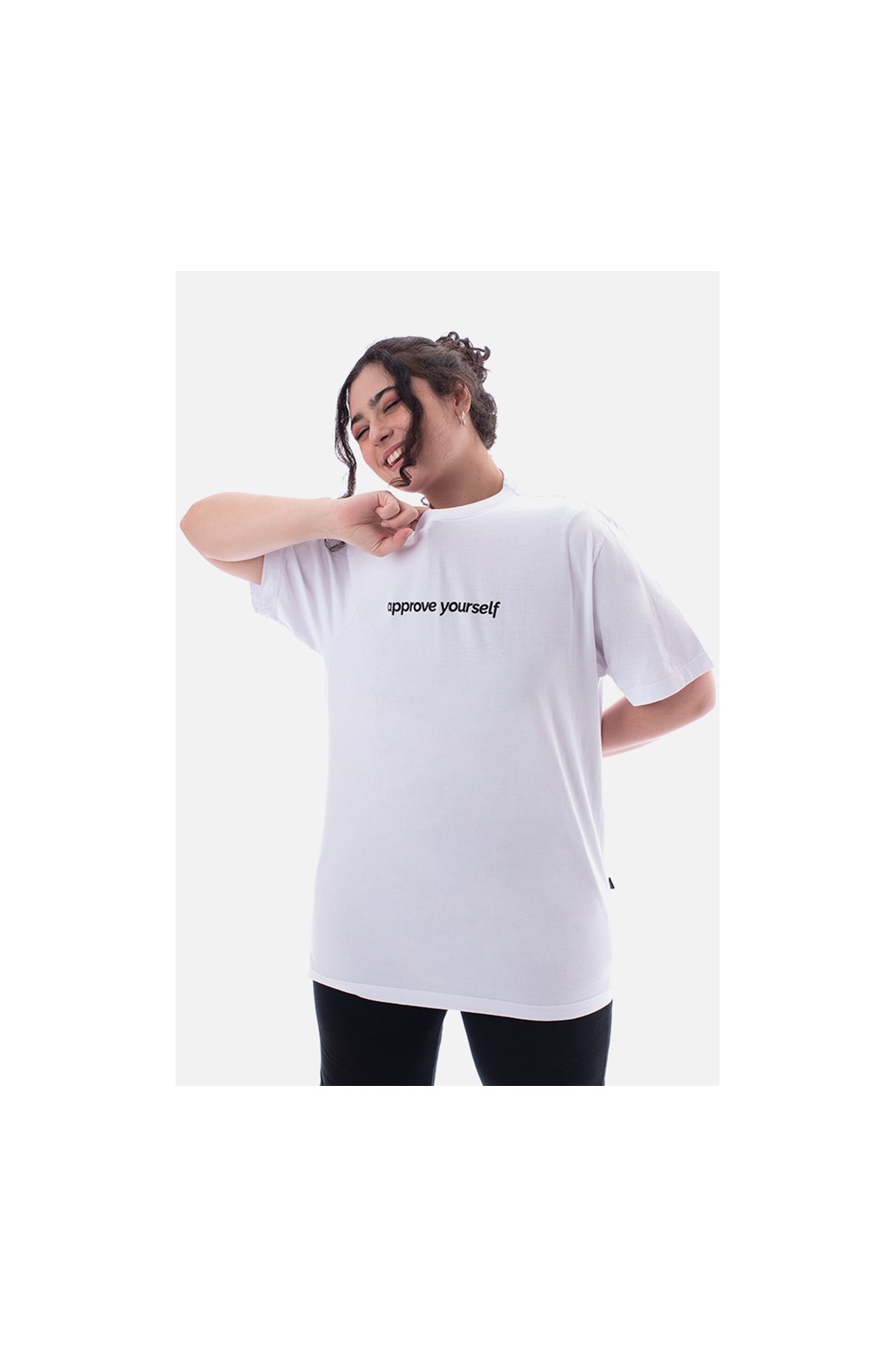 Camiseta Regular Approve Yourself Branca