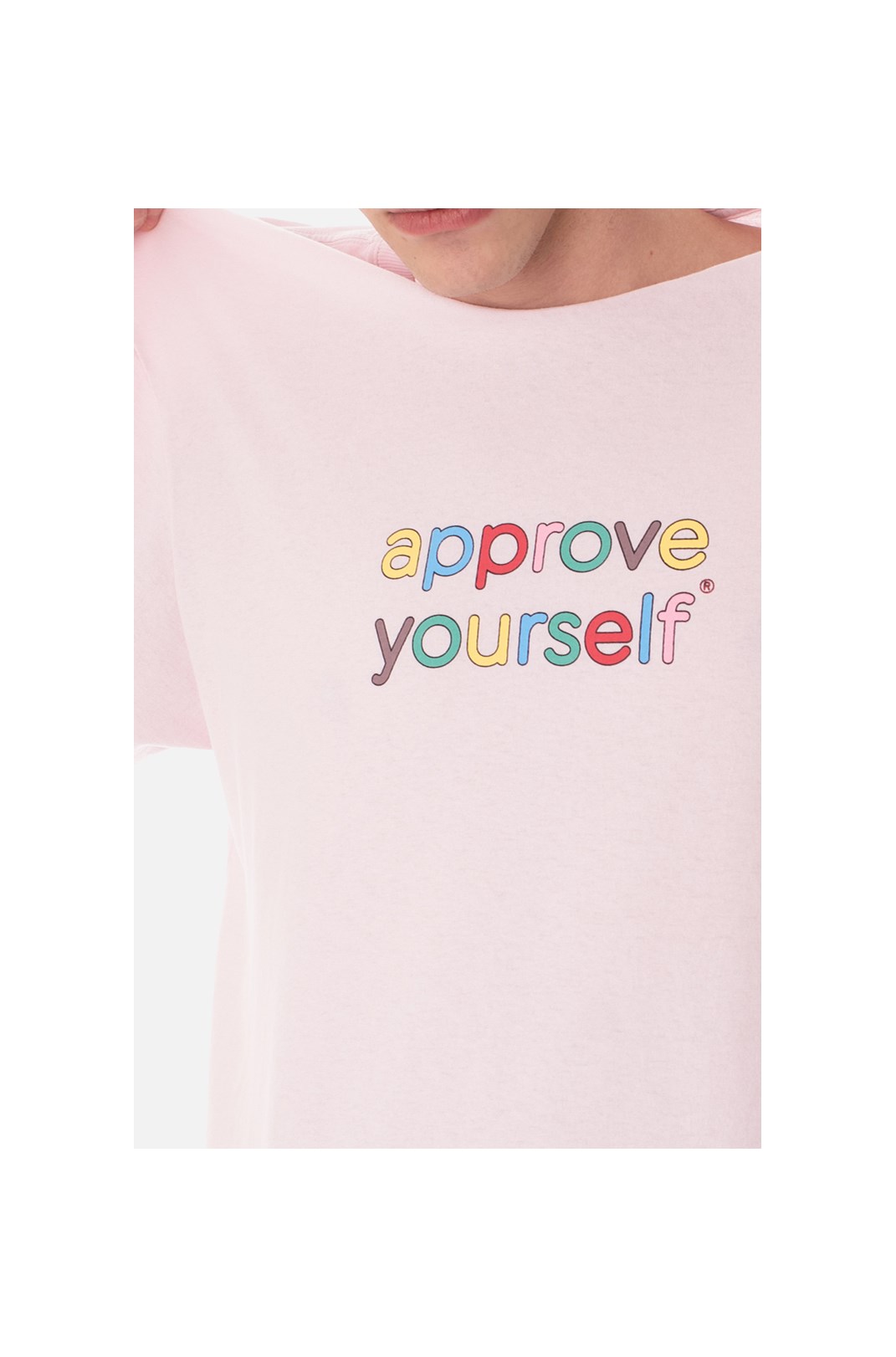 Camiseta Regular Approve Yourself Comic Rosa