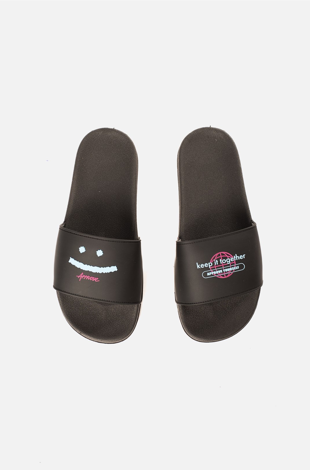 Chinelo Slide Approve Keep It Together Preto