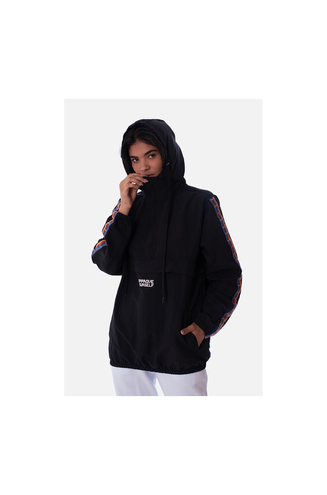 Corta Vento Anorak Pixel&Pills Approve Preto
