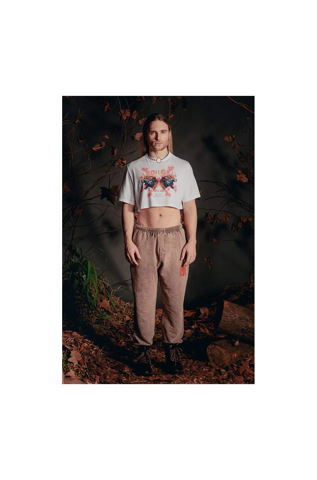 Cropped Bold Approve Animals Onça Off White