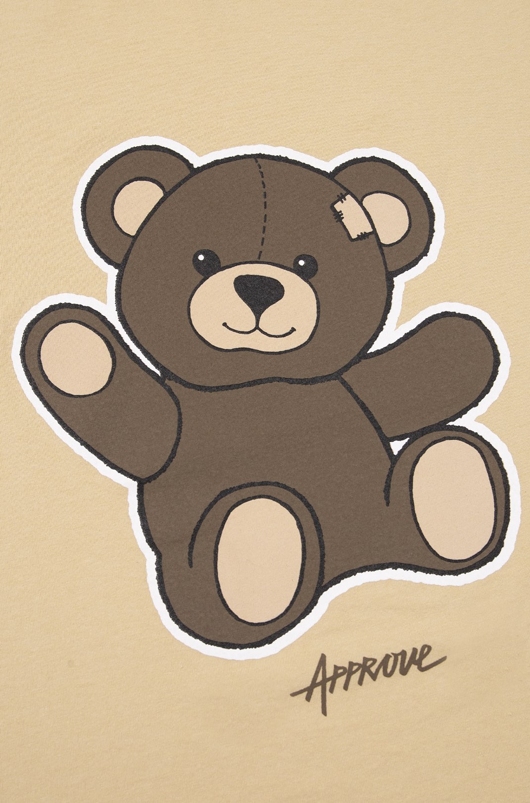 Cropped Bold Approve Bear Bege