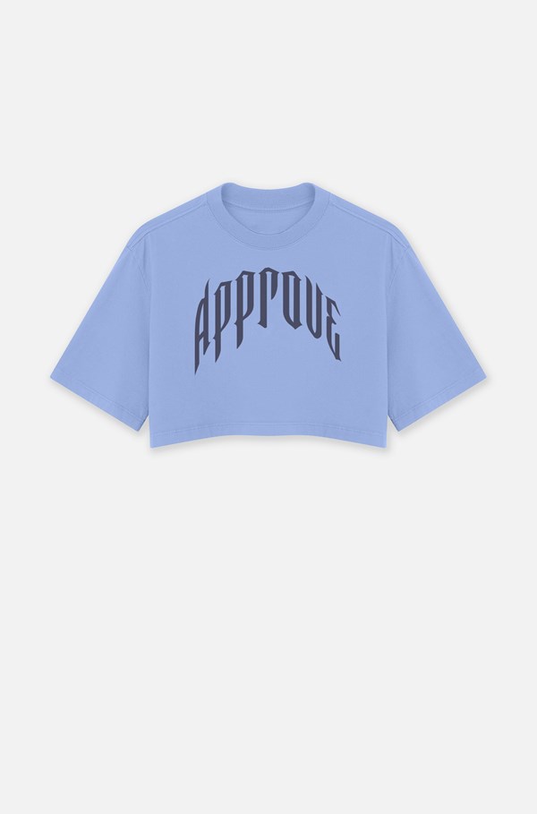 Cropped Bold Approve Beyond Lines Azul