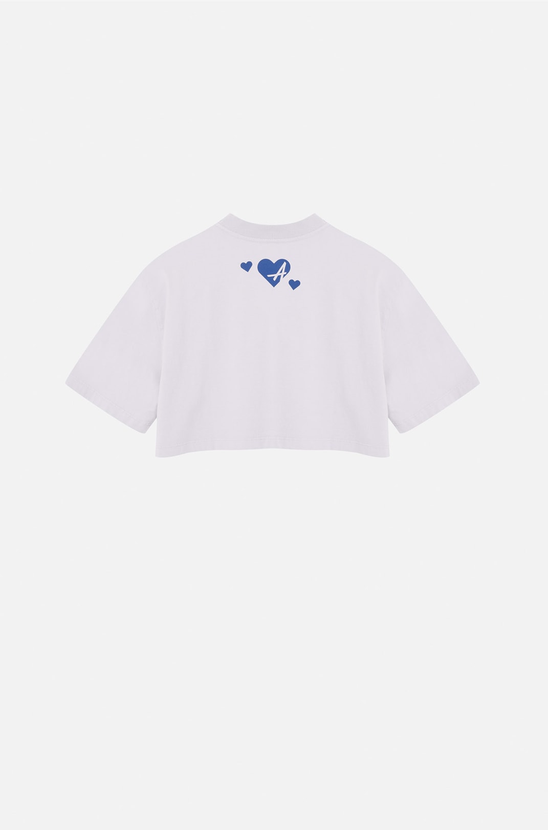 Cropped Bold Approve Rainbow Bear Off White e Azul