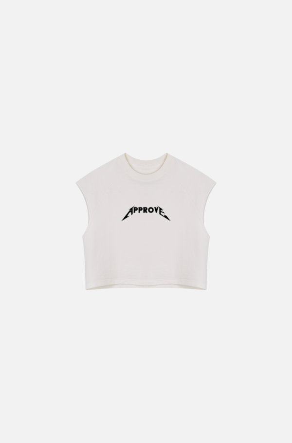 Cropped Raglan Approve Rockstar Branco