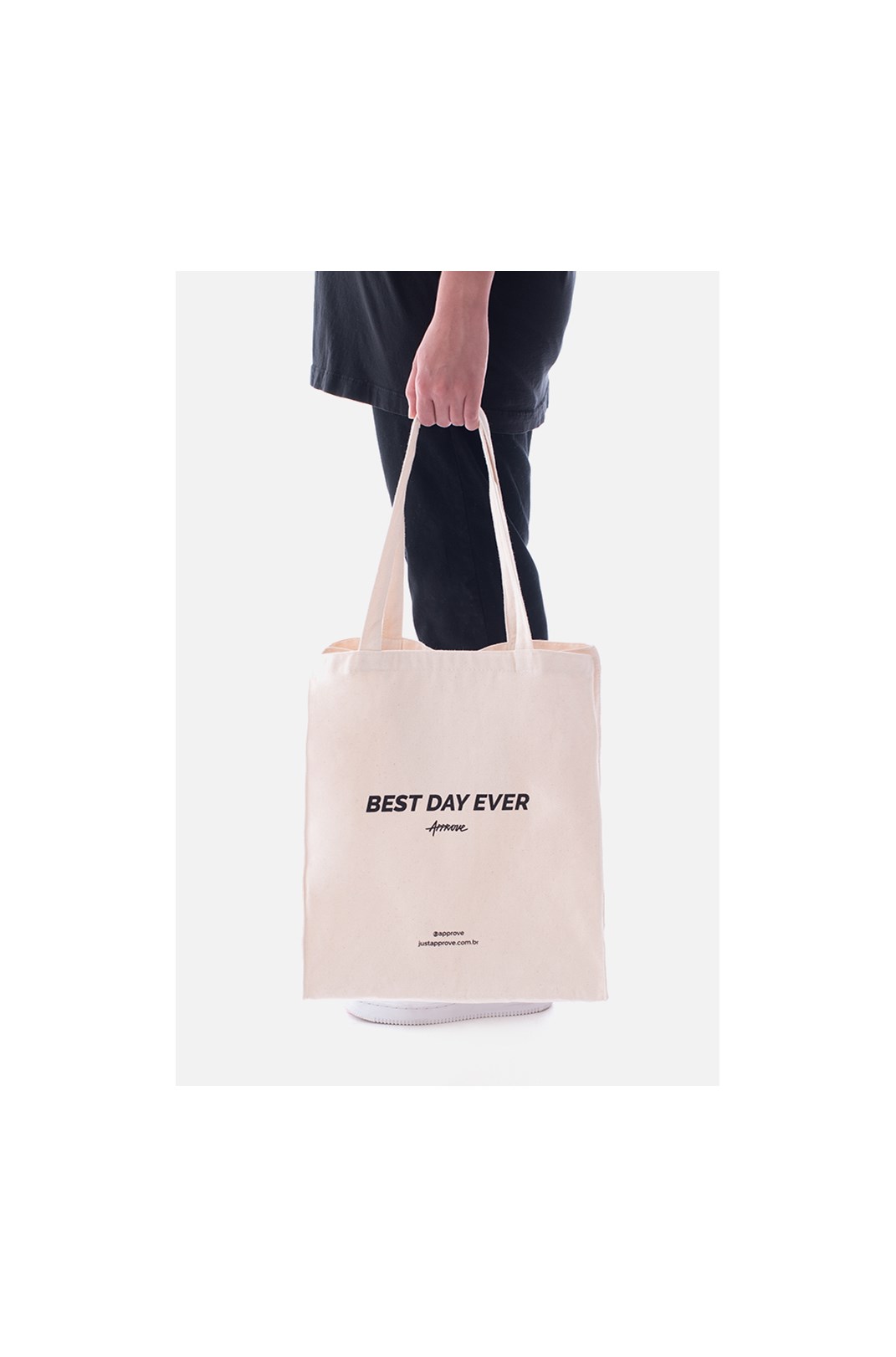 Ecobag Approve Best Day Ever Off White