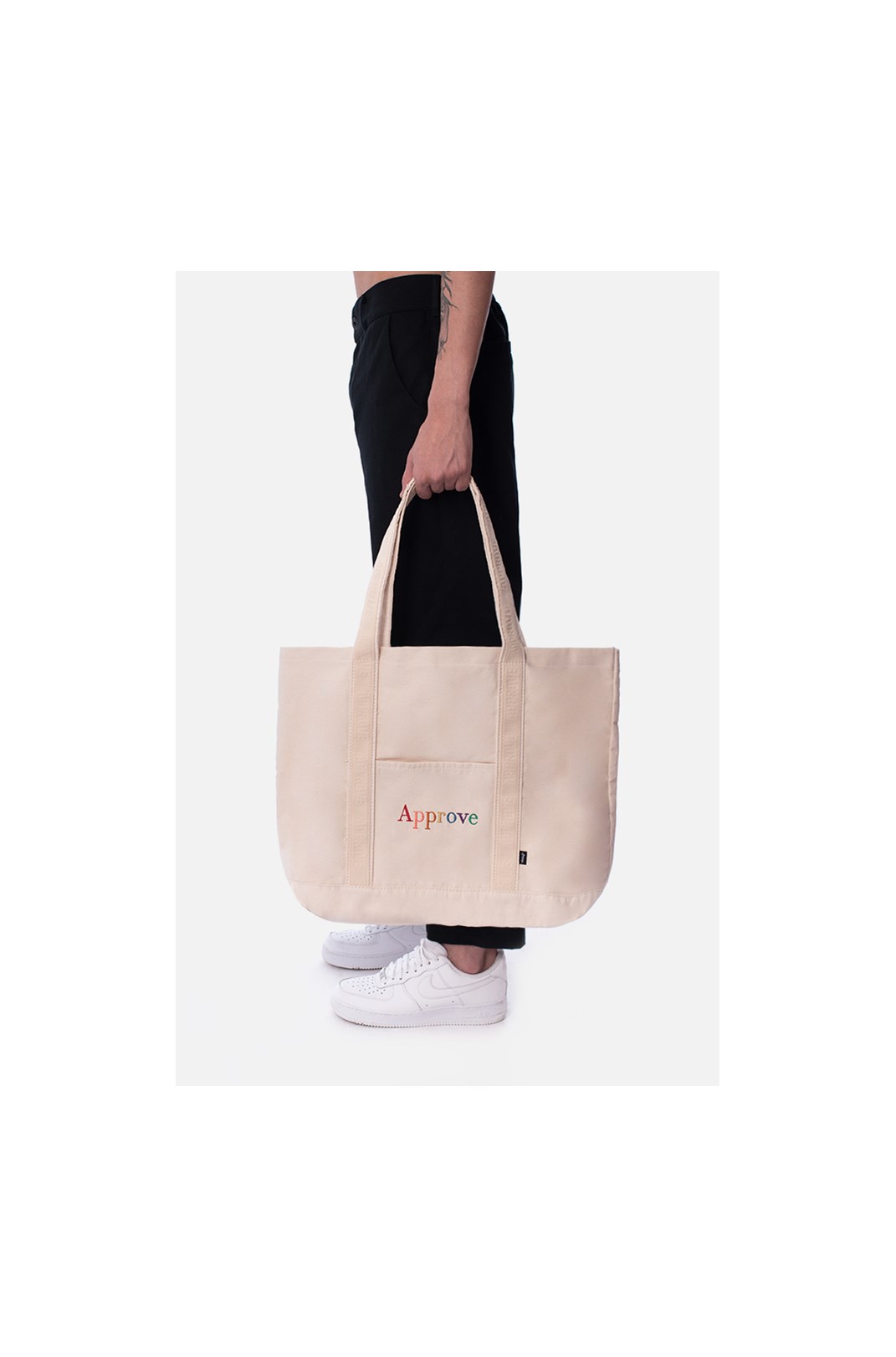Ecobag Approve Rainbow Off White