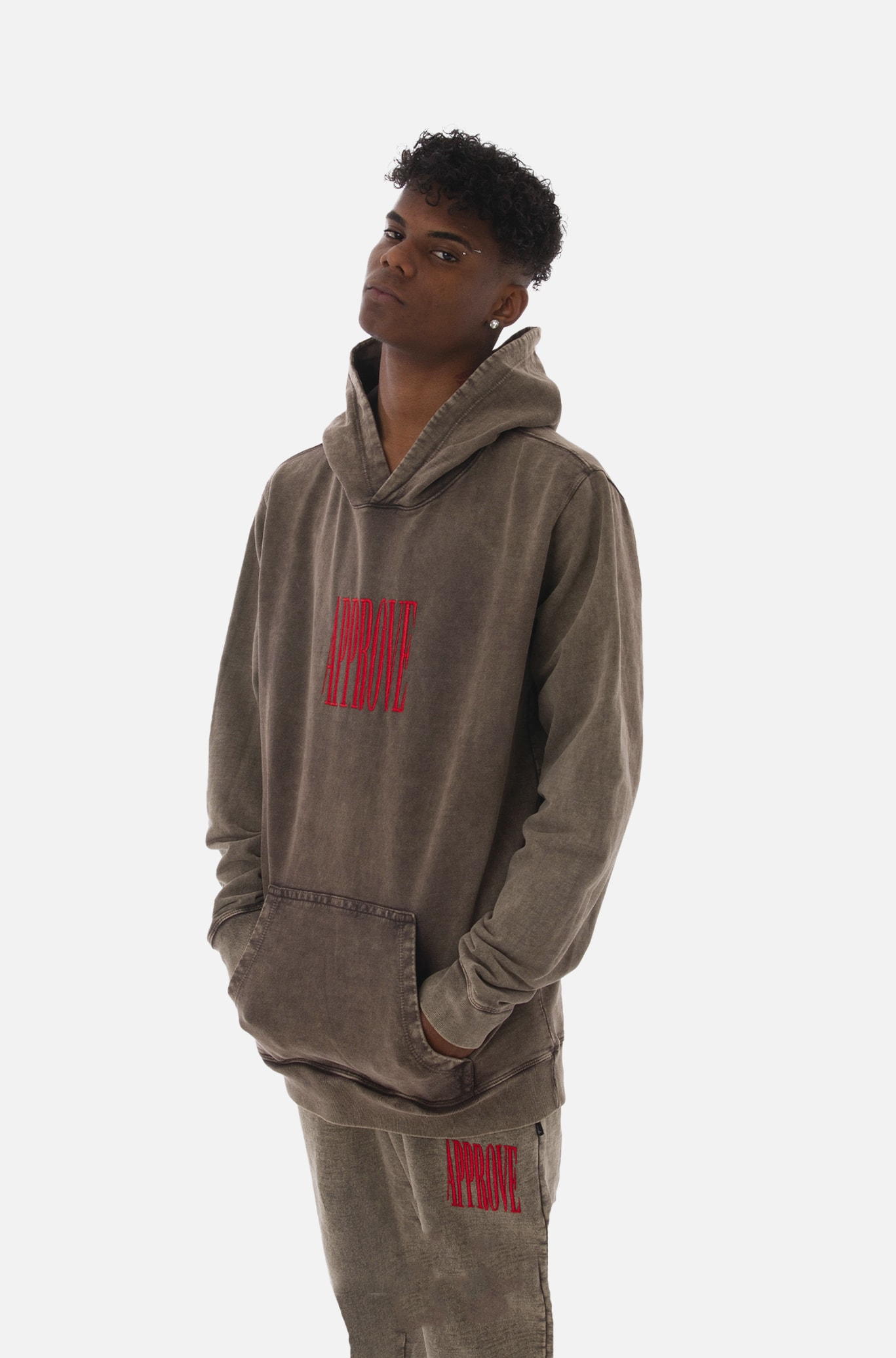 krooked corduroy moletom com capuz