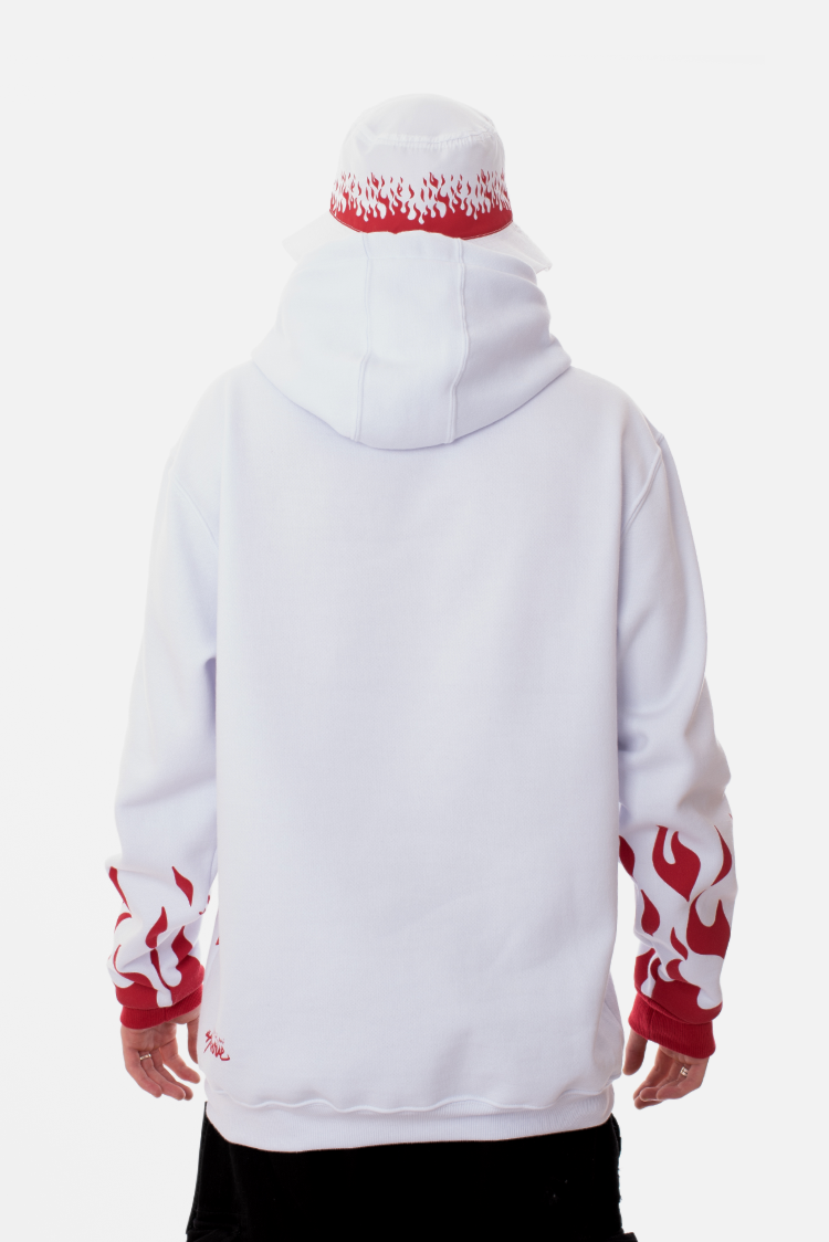 red flame moletom com capuz