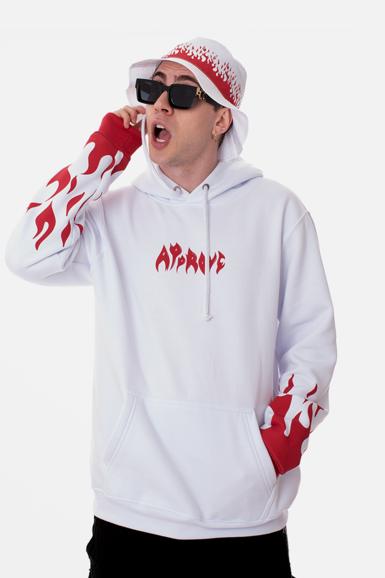 h&m flame moletom com capuz