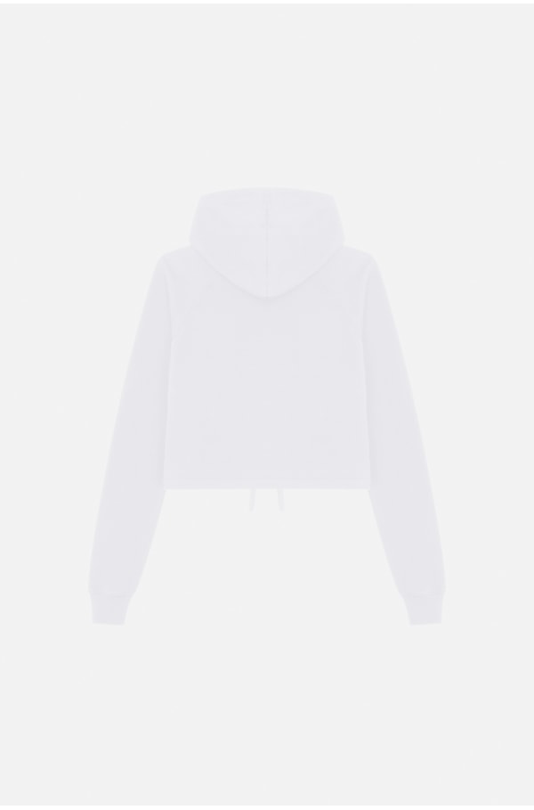 Moletom Cropped Approve Rockstar Branco