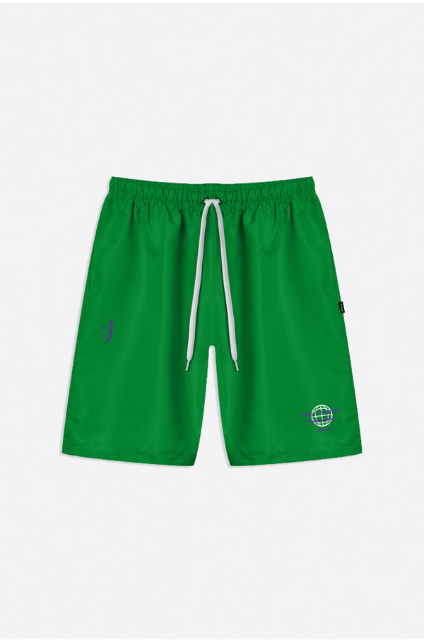 Shorts Underwear Approve Branco Com Verde - Approve