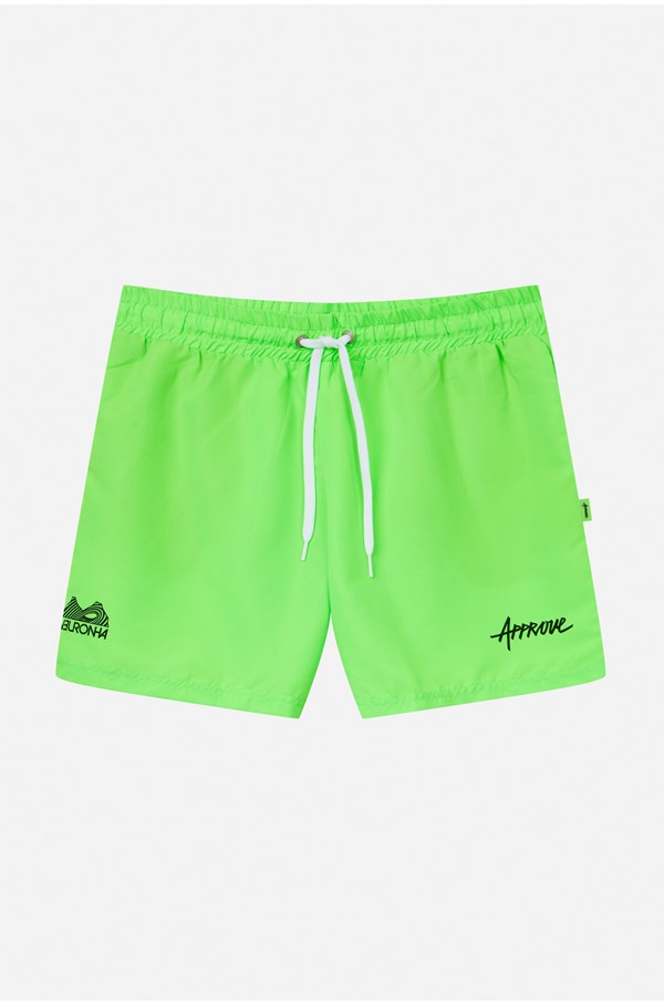 Shorts 9inches Approve X Neuronha Verde Neon