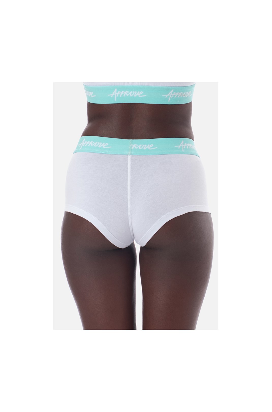 Shorts Approve Underwear Branco Com Azul Branco