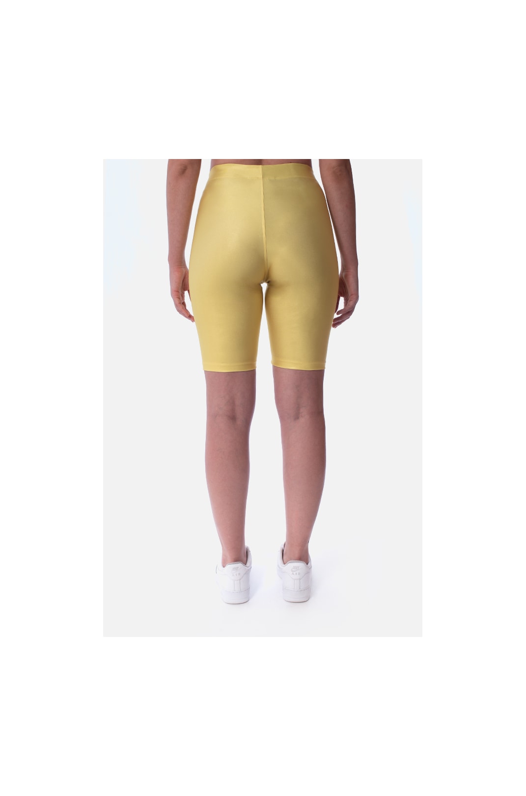 Shorts Biker Approve Cartoon Amarelo Neon