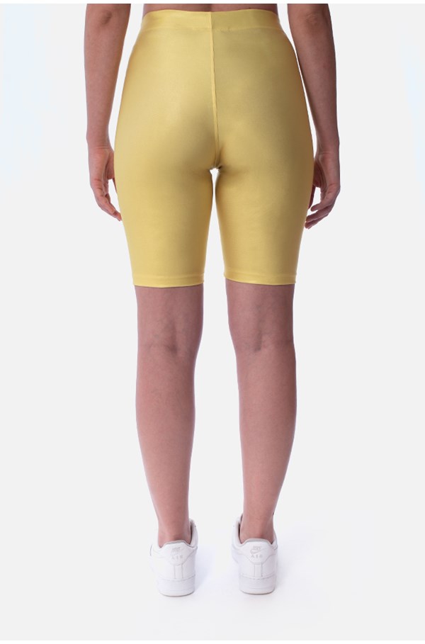 Shorts Biker Approve Cartoon Amarelo Neon