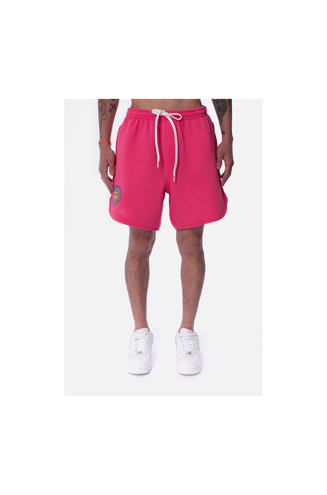 Shorts Moletom Approve Psychedelic Rosa