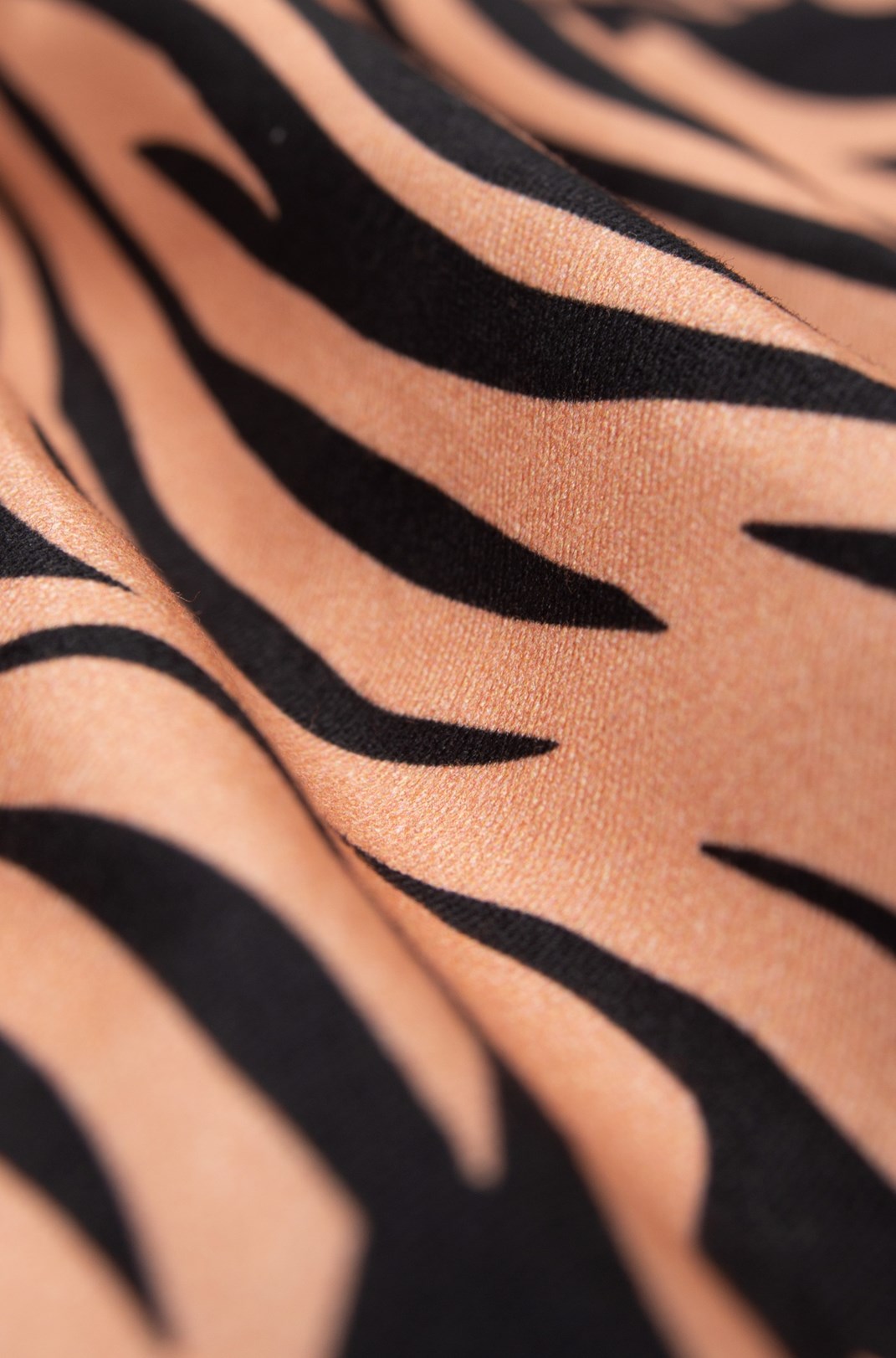Shorts Sarja Approve Animal Print Tigre Laranja