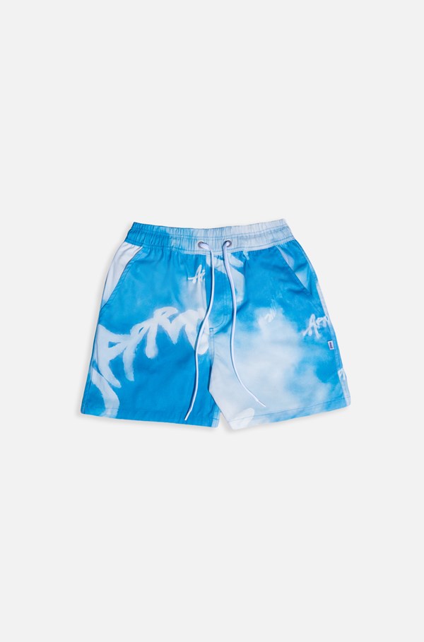 Shorts Sarja Approve Cloud Print Azul