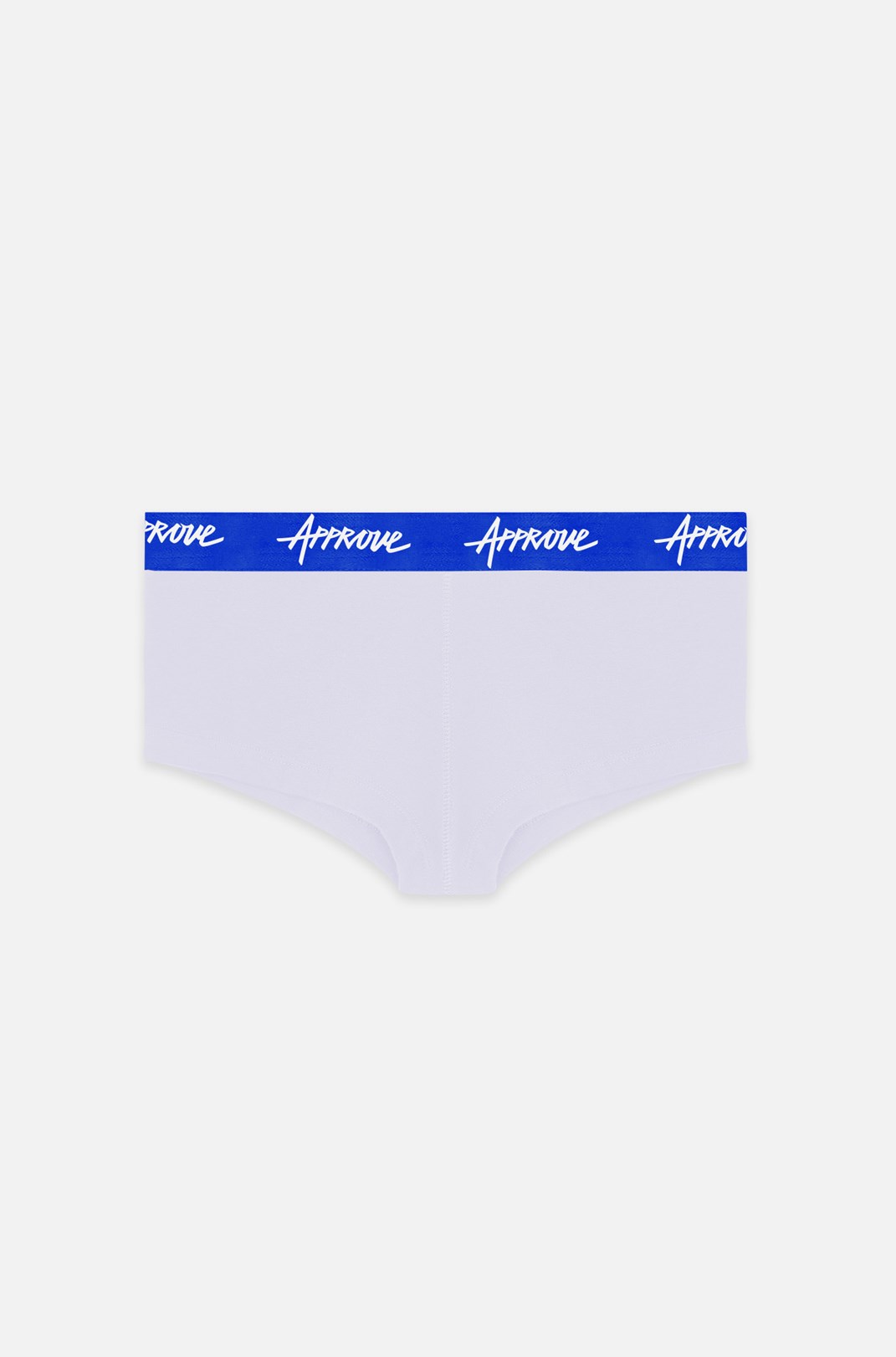Shorts Underwear Approve Branco Com Azul Royal