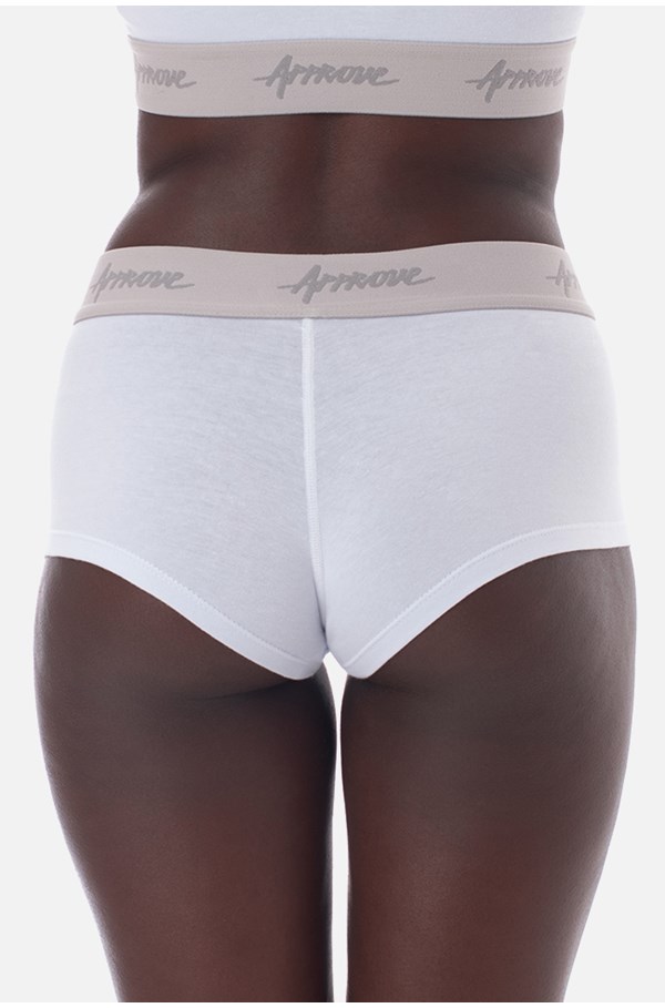 Shorts Underwear Approve Branco Com Cinza