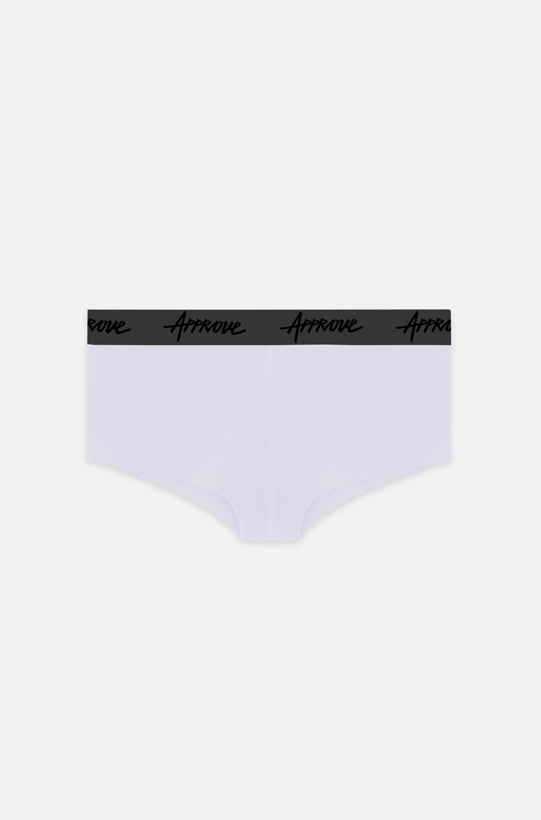 Shorts Underwear Approve Branco Com Cinza Chumbo