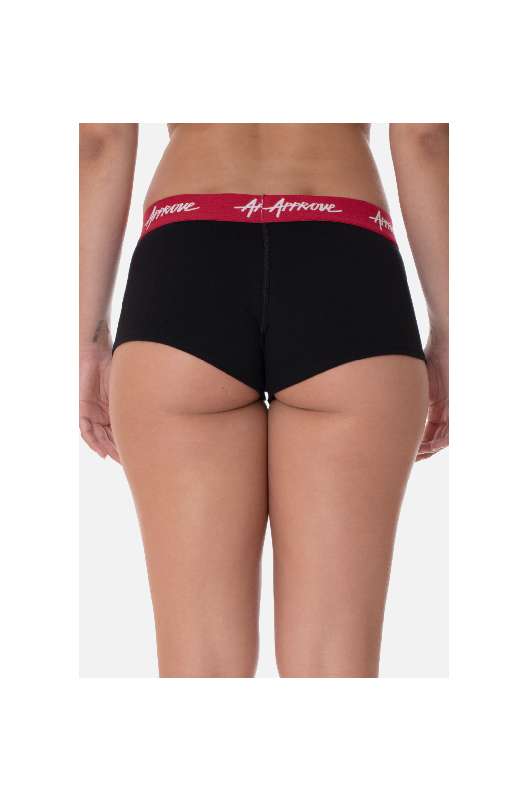 Shorts Underwear Approve Preto Com Vermelho